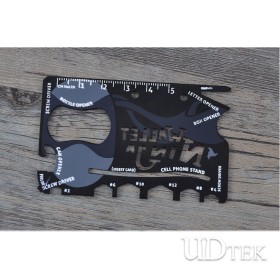  Ninja Wallet 18 in 1 stainless steel multifunctional knife credit card swiss card UD06001